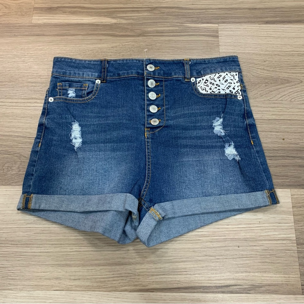 Customized Music Denim Shorts